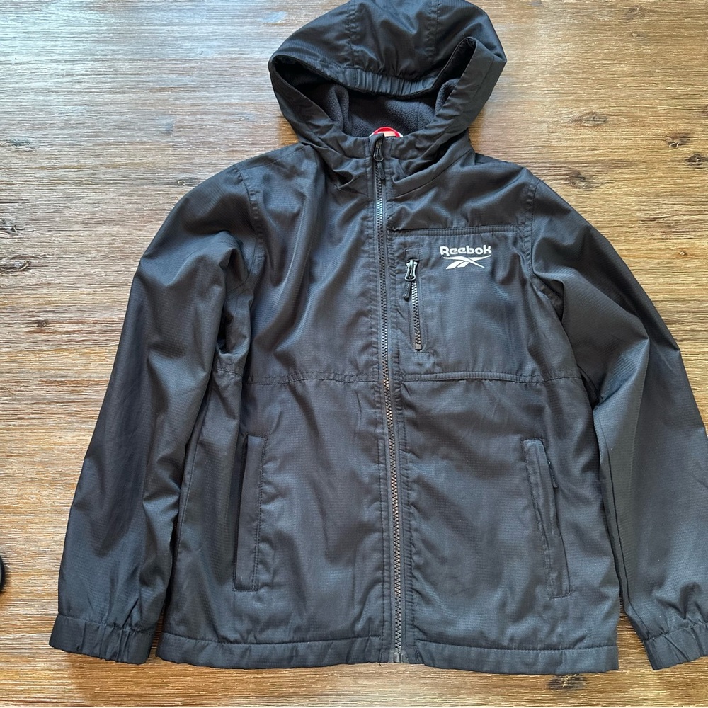 Reebok Kids Black Jacket with Hood size S(8)